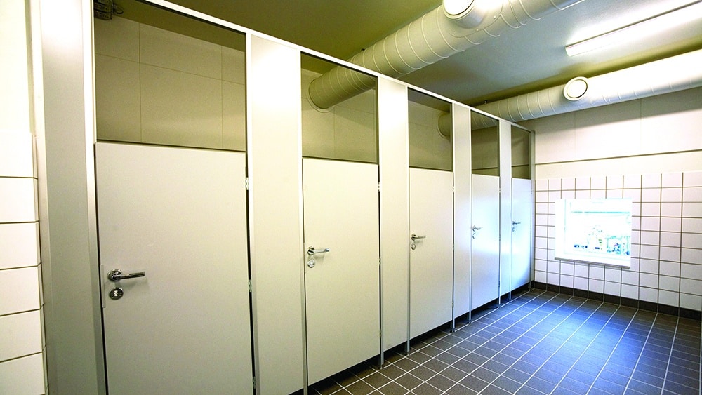 Partition walls supplied for toilets and wet areas - day care