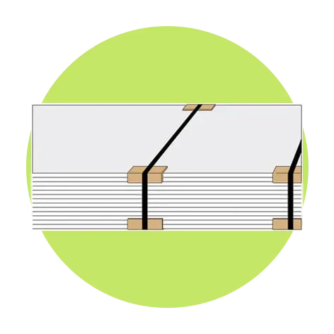 Edgeboard used for strapping protection