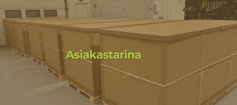 Asiakastarina: kuljetuslaatikko